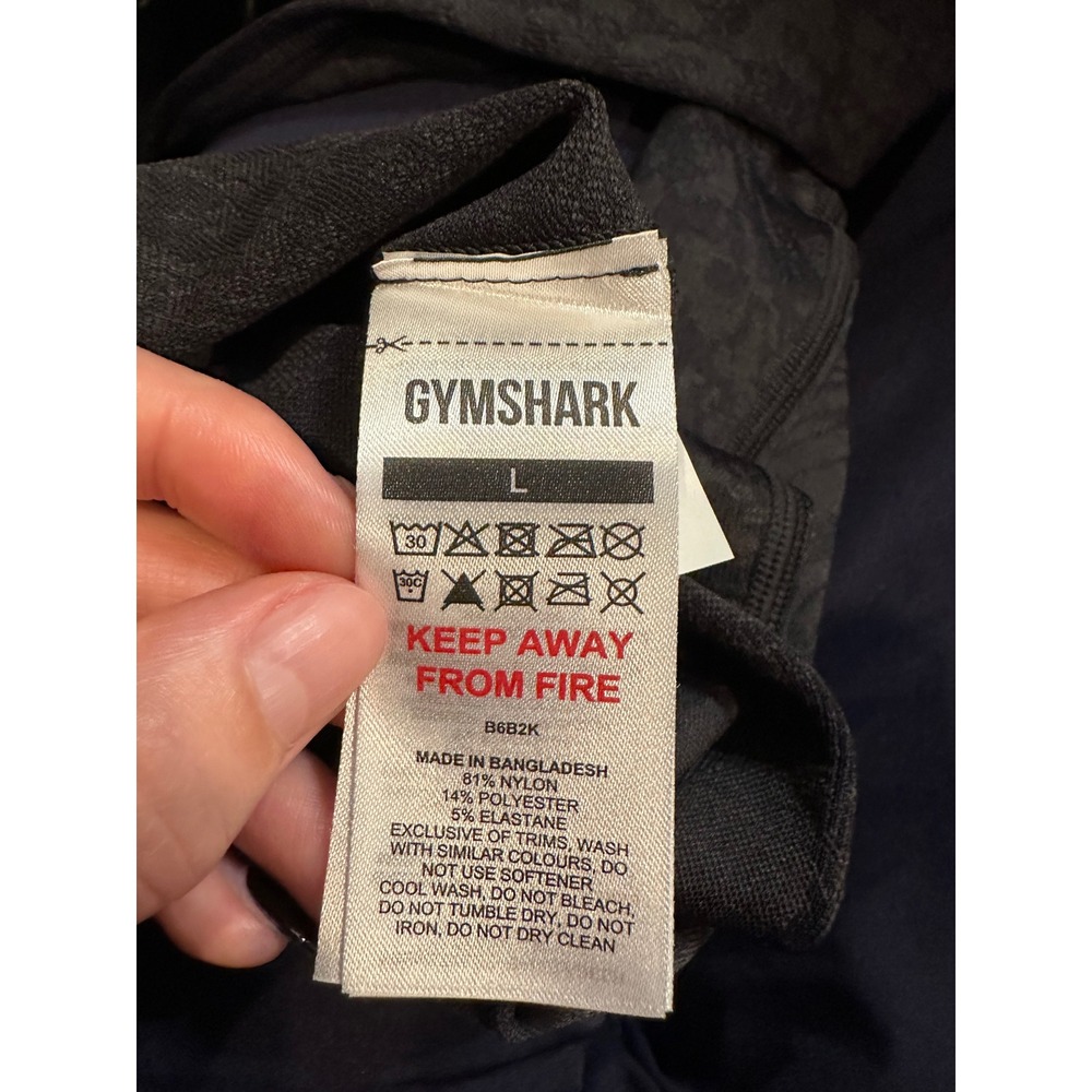 Gymshark Adapt Animal Seamless Leggings Black High Waisted Scrunch - Picture 4 of 5